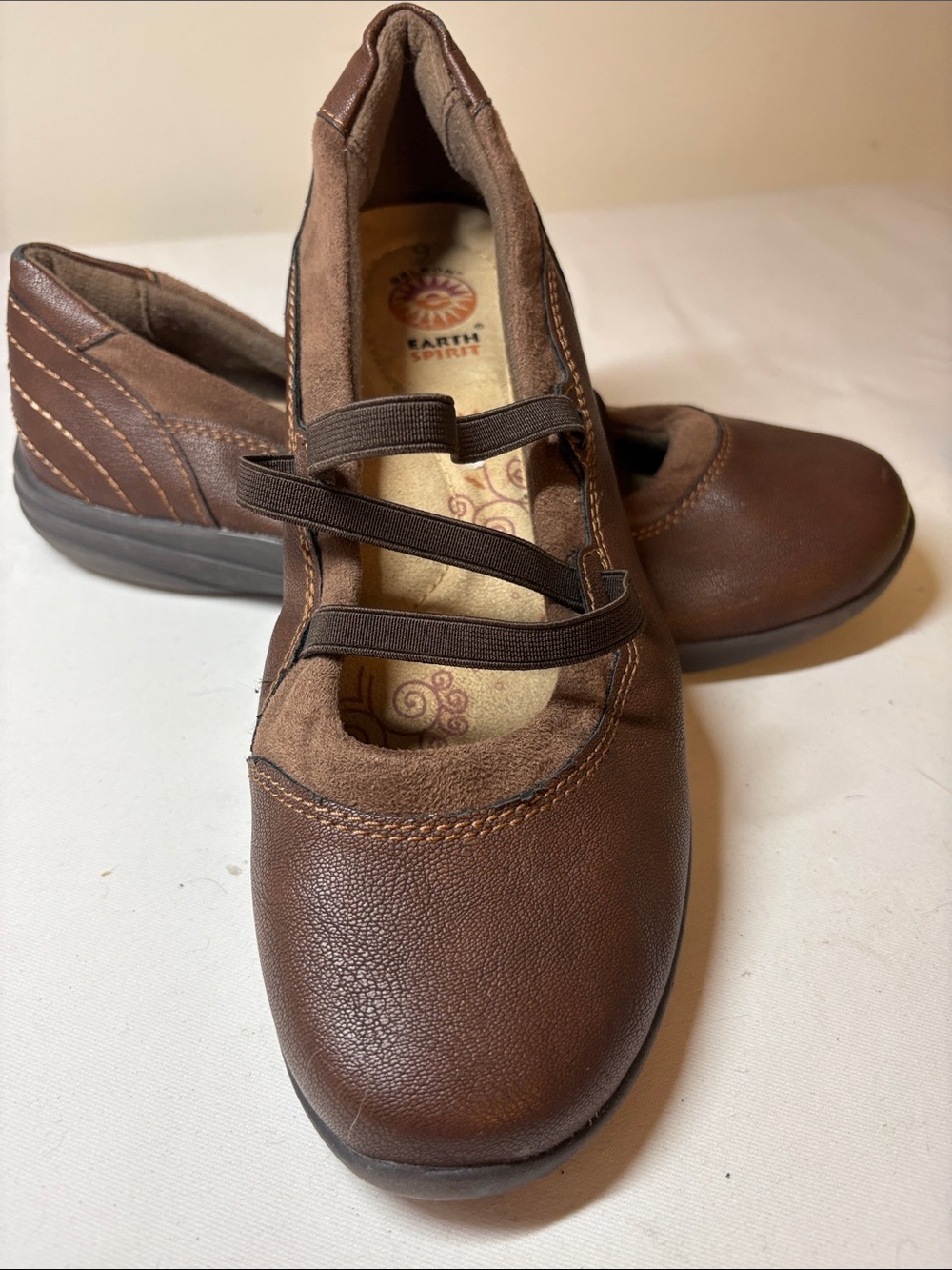 Earth Spirit Brown Manmade Mary Jane’s Size 9